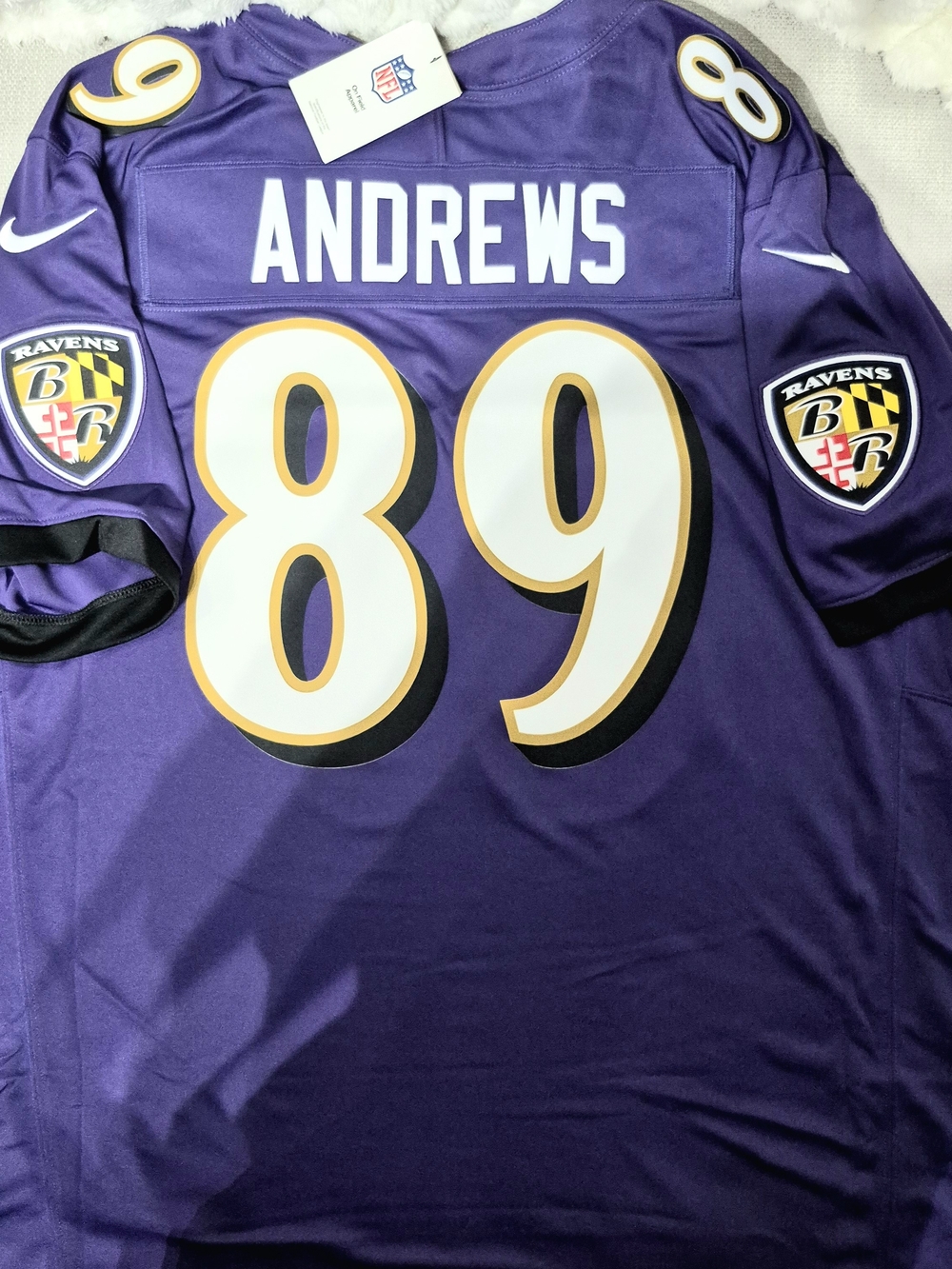Nike Youth Baltimore Ravens #89 Purple Andrews Jersey